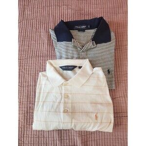 Polo Golf Ralph Lauren Polo Shirts Pima Cotton Soft Touch Men's Size L Lot‎ of 2